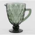 Solid Color Glass Pitcher with Handle